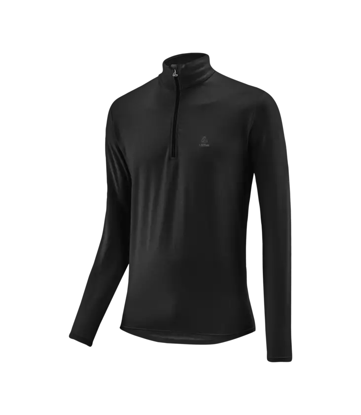 Löffler Transtex Zip-sweater Basic miesten poolopaita - Merinovillaiset ja tekniset alusasut - 14001-990 - 1