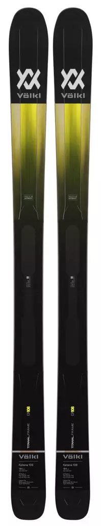 Völkl KATANA 108/シフトビンディングセット Völkl Katana 108 freeride laskettelusukset Suksen paino