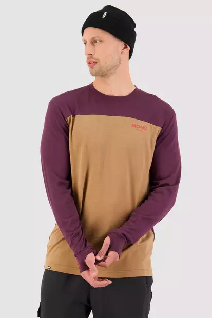 Mons Royale - Yotei LS - miesten merinovillainen aluspaita - Merinovillaiset ja tekniset alusasut - 100072-1115-931 - 1