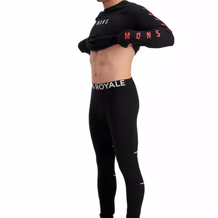 Mons Royale Olympus 3.0 Legging, miesten merinovillaiset pitkät kalsarit - Merinovillaiset ja tekniset alusasut - 69-1071-001 - 1