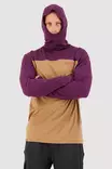 Mons Royale - Yotei Powder Hood LS - miesten merinovillainen huppari - Merinovillaiset ja tekniset alusasut - 100071-1115-931 - 3