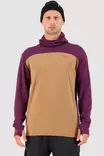 Mons Royale - Yotei Powder Hood LS - miesten merinovillainen huppari - Merinovillaiset ja tekniset alusasut - 100071-1115-931 - 1