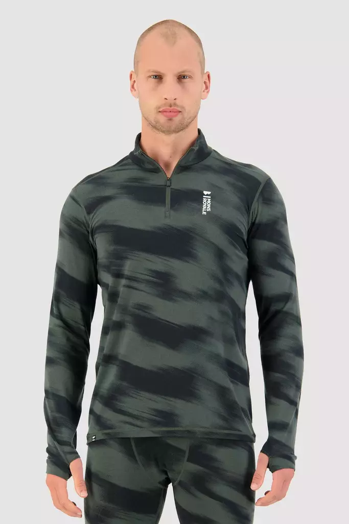 Mons Royale - Cascade Merino Flex 200 1/4 Zip - miesten merinovillainen aluspaita - Merinovillaiset ja tekniset alusasut - 100500-2165-941 - 1