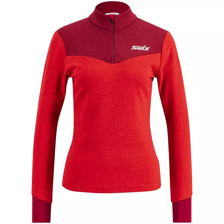 Swix Dynamic Midlayer Half Zip - naisten tekninen välipaita - Merinovillaiset ja tekniset alusasut - 10084-23-99951 - 1