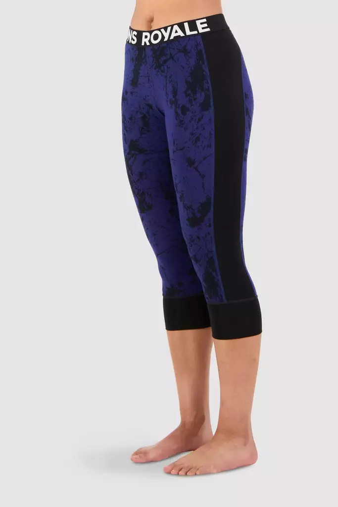 Mons Royale - Cascade Merino Flex 200 Legging 3/4 - naisten merinovillaiset alushousut - Merinovillaiset ja tekniset alusasut - 100506-2169-942 - 1