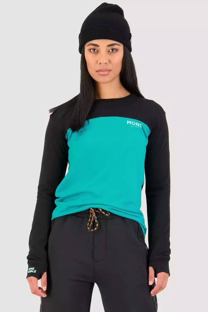 Mons Royale - Yotei BF Tech LS - naisten merinovillainen aluspaita - Merinovillaiset ja tekniset alusasut - 100022-1115-932 - 1