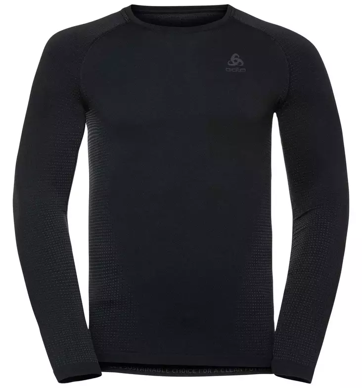 Odlo - Performance Warm Eco Crew Neck M - miesten tekninen alushousu - Merinovillaiset ja tekniset alusasut - 85-196192-60212 - 1