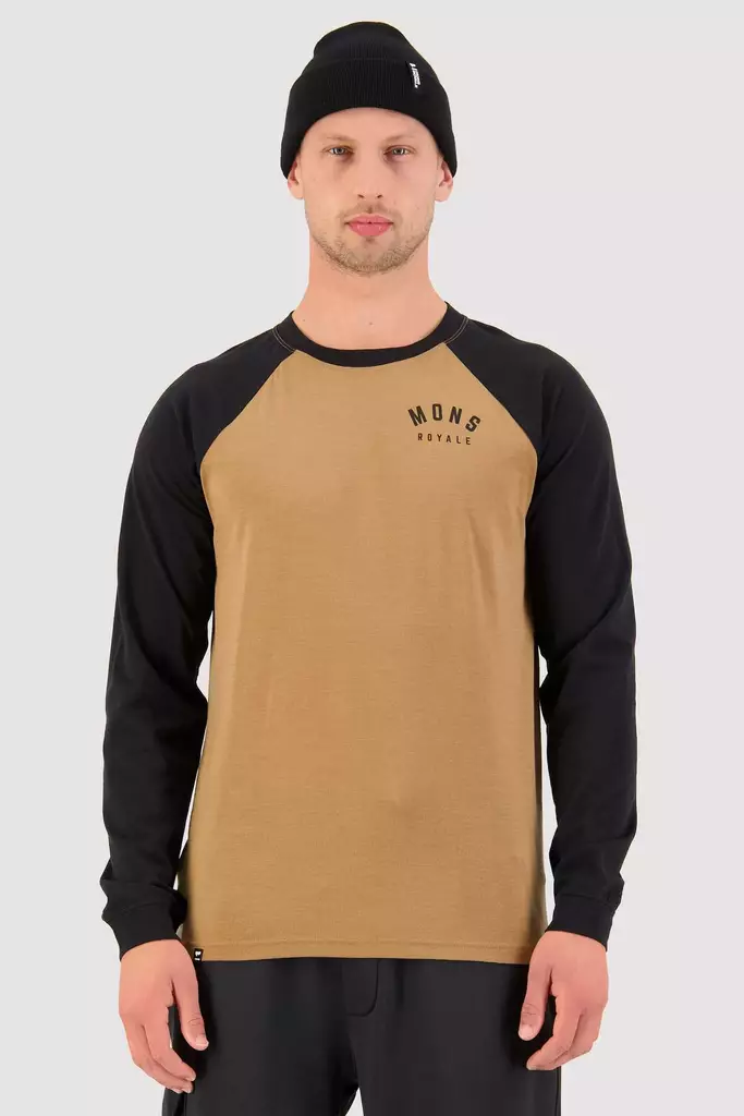 Mons Royale - Icon Raglan - miesten merinovillainen aluspaita - Merinovillaiset ja tekniset alusasut - 100497-1090-933 - 1