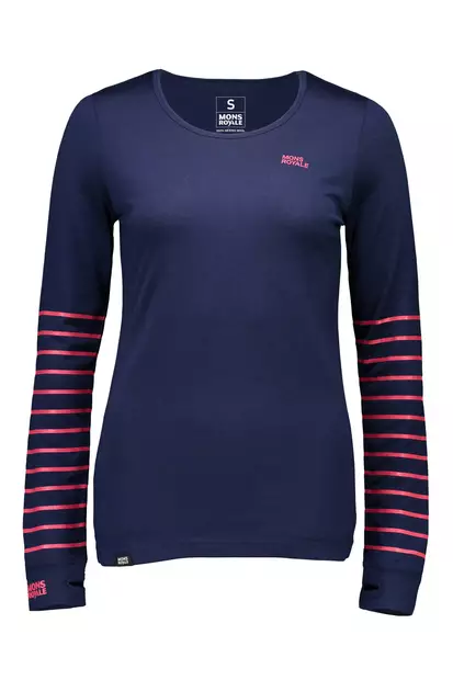 Mons Royale Original LS Vert (W) - Merinovillaiset ja tekniset alusasut - MN52119-414 - 2