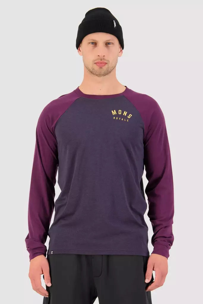 Mons Royale - Icon Raglan - miesten merinovillainen aluspaita - Merinovillaiset ja tekniset alusasut - 100497-1090-934 - 1