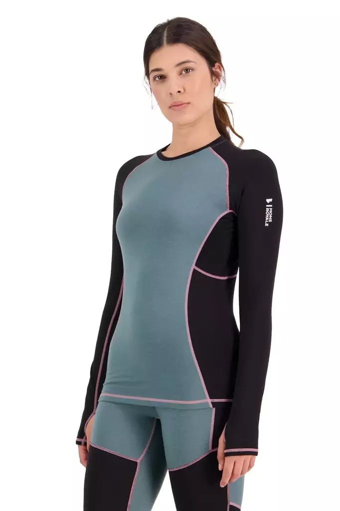 Mons Royale - Olympus LS - naisten merinovillainen aluspaita - Merinovillaiset ja tekniset alusasut - 100018-1165-374 - 1