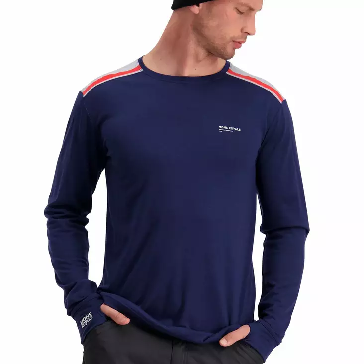 Mons Royale Alta Tech LS Crew, miesten merinovillainen aluspaita - Merinovillaiset ja tekniset alusasut - 75-1008-474 - 1