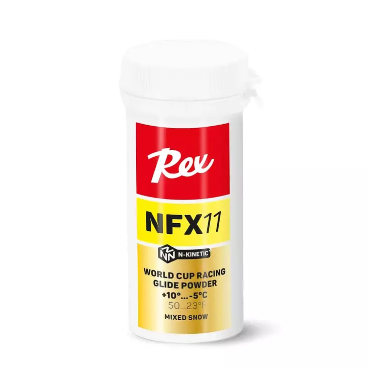 Rex NFX 11 Keltainen Pulveri - Suksien pinnoitteet voiteluun - 4705 - 1
