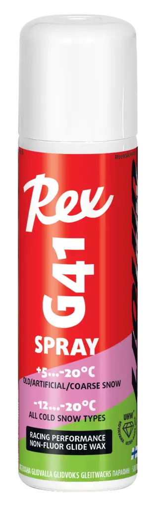 Rex G41 UHW Pink/Green - Suksien pinnoitteet voiteluun - 435 - 1