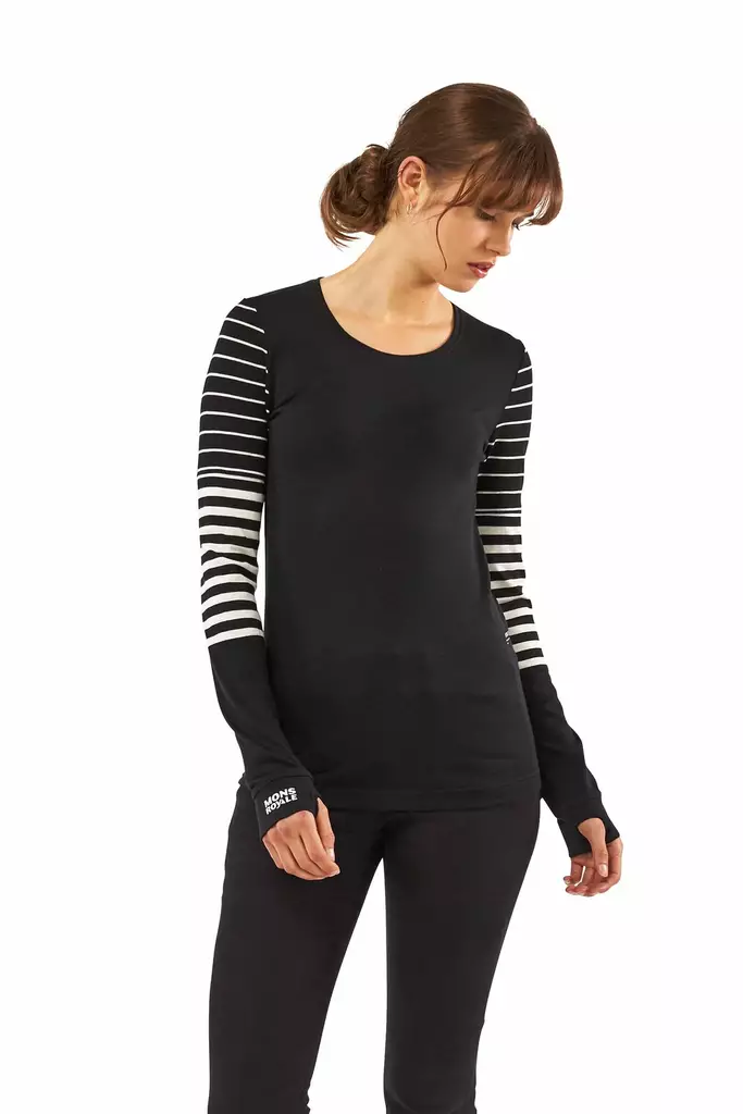 Mons Royale Cornice LS, naisten merinovillainen aluspaita - Merinovillaiset ja tekniset alusasut - 26-1008-026 - 1