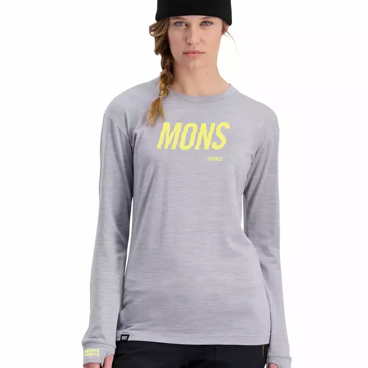 Mons Royale Yotei BF Tech LS, naisten merinovillainen aluspaita - Merinovillaiset ja tekniset alusasut - 22-1074-036 - 1