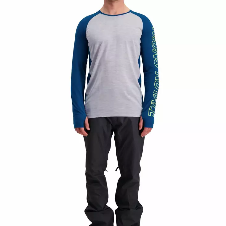 Mons Royale Temple Tech LS, miesten merinovillainen aluspaita - Merinovillaiset ja tekniset alusasut - 79-1017-538 - 1