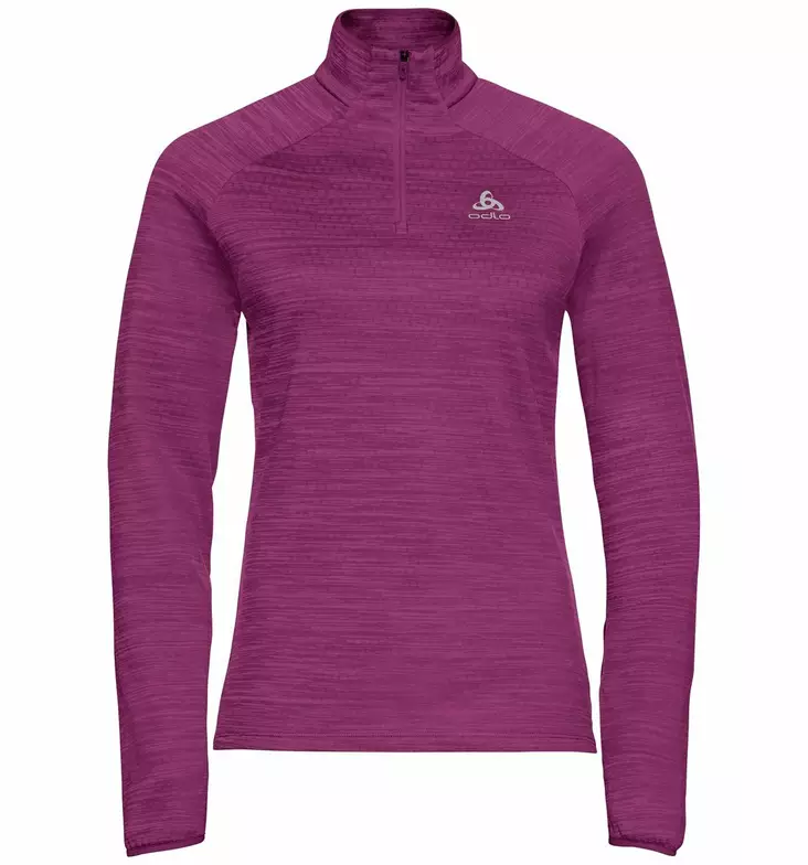 Odlo Millennium Element Half-Zip LS Midlayer naisten tekninen aluspaita - Merinovillaiset ja tekniset alusasut - 313261-30688 - 1