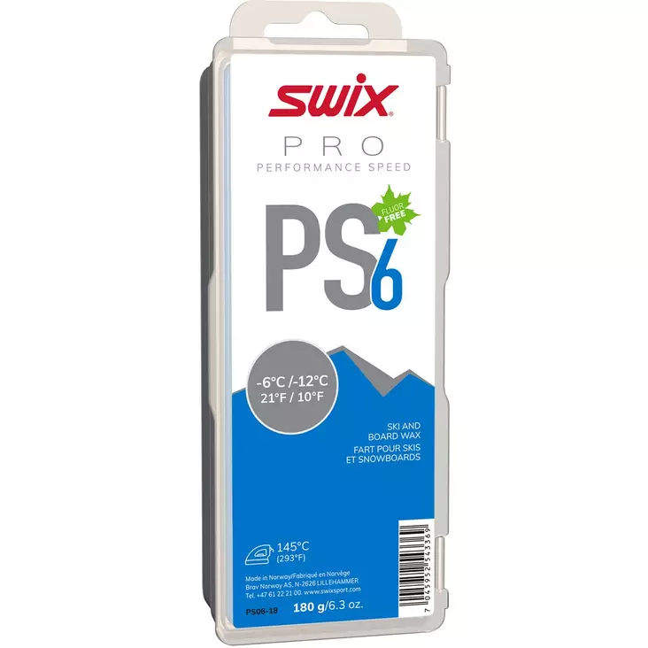 Swix PS6 Blue 180g - Luistoparafiinit - PS06-18 - 1
