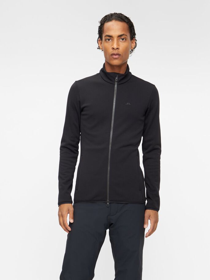 J.Lindeberg Rick Mid Layer - miesten liner fleece - Liner- ja fleecetakit - SMJS02385-9999 - 1