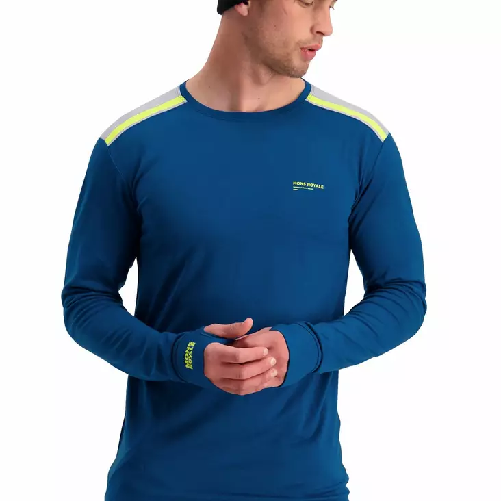 Mons Royale Alta Tech LS Crew, miesten merinovillainen aluspaita - Merinovillaiset ja tekniset alusasut - 75-1008-459 - 1