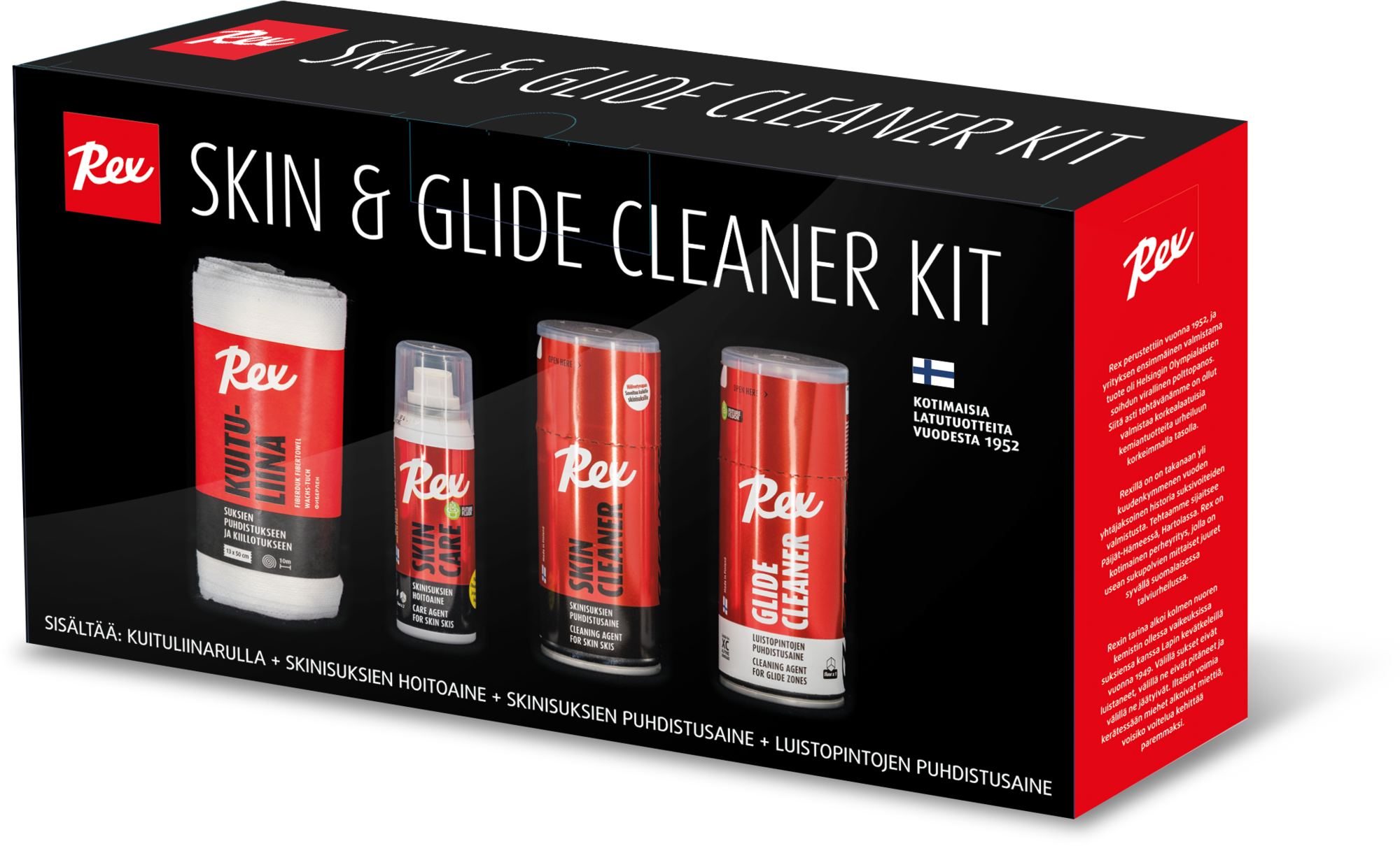 Rex Skin & Glide Cleaner Kit pitokarvasuksien huolto ja
