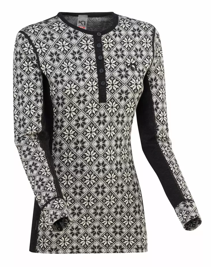 Kari Traa - ROSE LS - naisten merinovillainen paita - Merinovillaiset ja tekniset alusasut - 622692-BLACK - 1