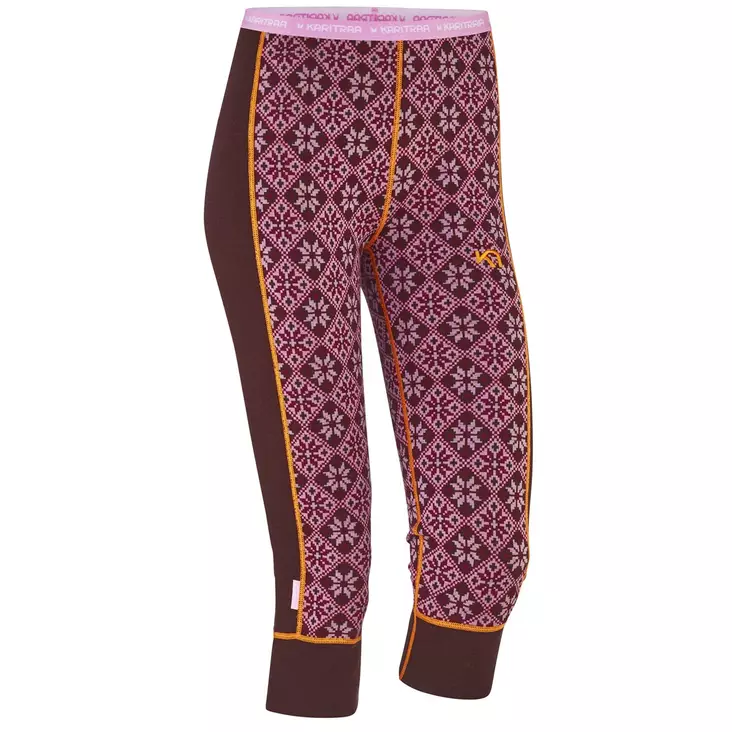 Kari Traa - ROSE CAPRI - naisten merinovillaiset kerrastocaprit - Merinovillaiset ja tekniset alusasut - 622679-SYRUP - 1