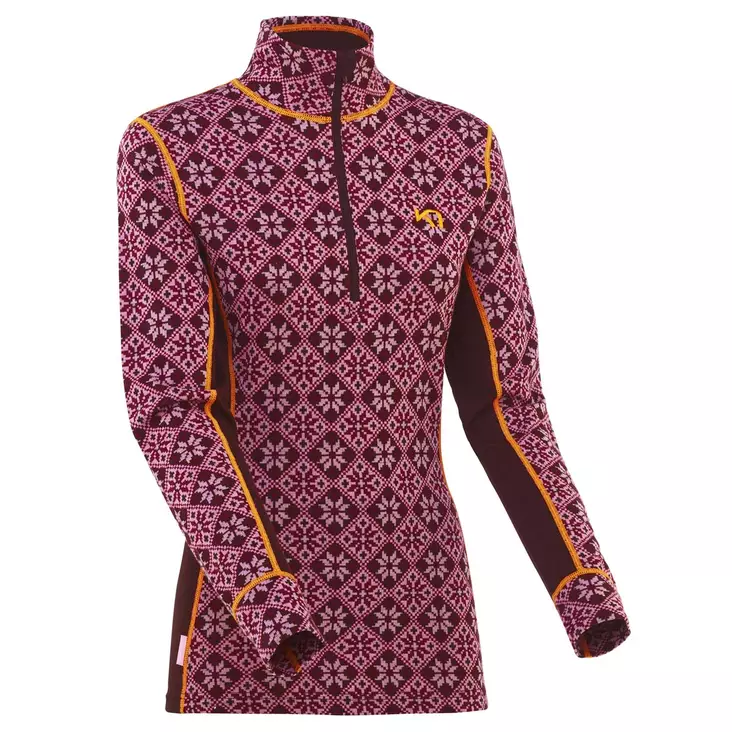 Kari Traa - ROSE H/Z - naisten merinovillainen paita - Merinovillaiset ja tekniset alusasut - 622691-SYRUP - 1