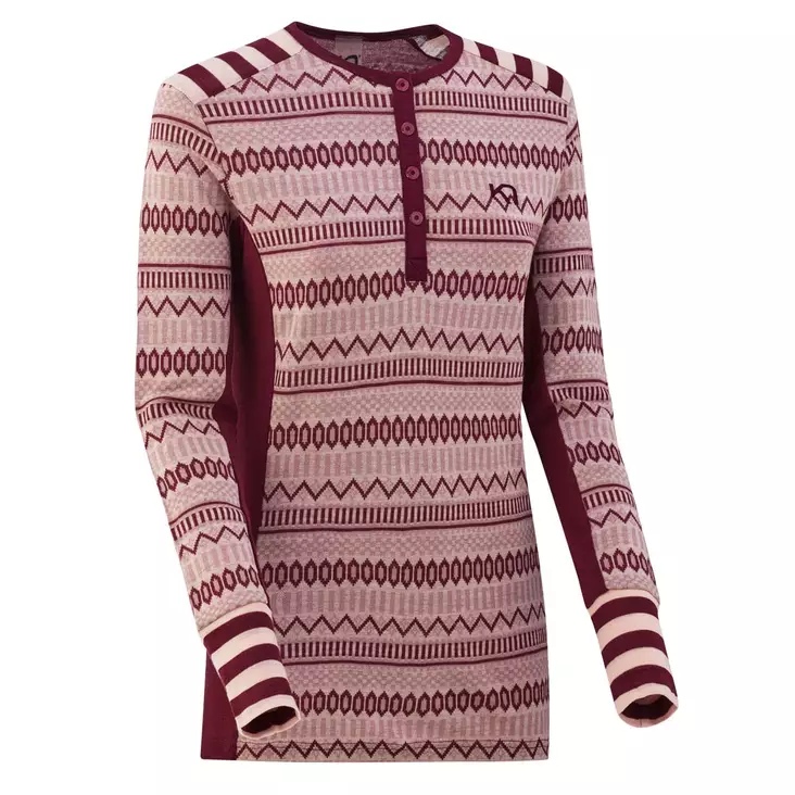 Kari Traa ÅKLE LS, naisten merinovillainen paita - Merinovillaiset ja tekniset alusasut - 621954-PORT - 1