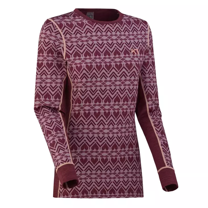 Kari Traa LUNE LS, naisten tekninen kerrastopaita - Merinovillaiset ja tekniset alusasut - 622309-PORT - 1