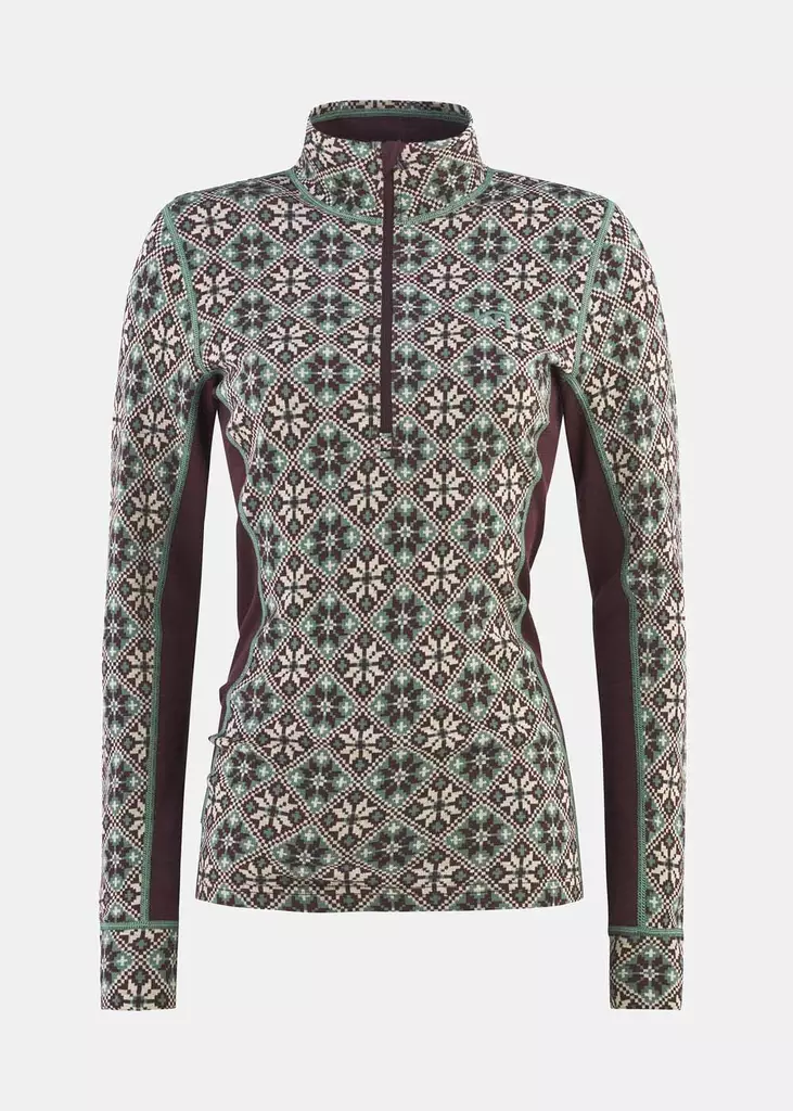 Kari Traa - ROSE H/Z - naisten merinovillainen paita - Merinovillaiset ja tekniset alusasut - 622691-SYRU - 1