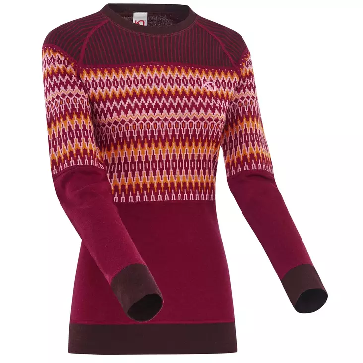 Kari Traa - Silja LS - naisten merinovillainen paita - Merinovillaiset ja tekniset alusasut - 622910-FANCY - 1