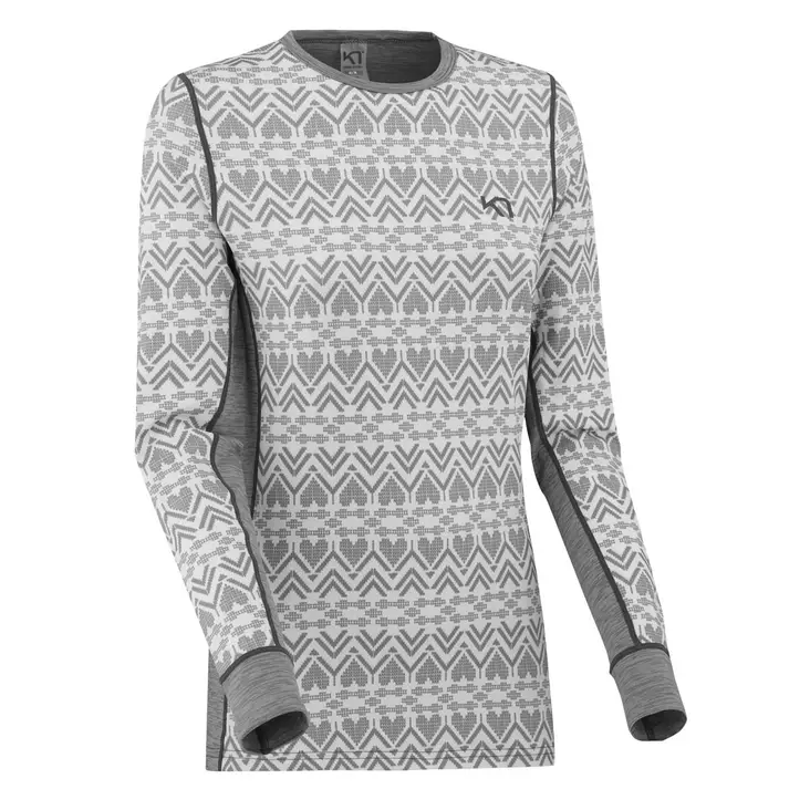 Kari Traa LUNE LS, naisten tekninen kerrastopaita - Merinovillaiset ja tekniset alusasut - 622309-DUSTY - 1