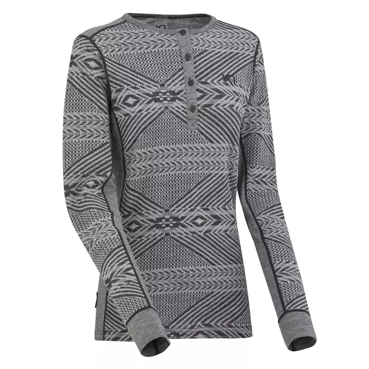 Kari Traa SJARM LS, naisten merinovillainen paita - Merinovillaiset ja tekniset alusasut - 622290-DUSTY - 1